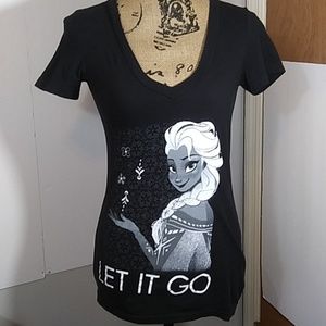FROZEN▶V-NECK DISNEY TEE